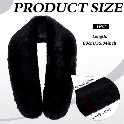 Polyester Faux Fur Collar AJEW-WH0709-230B-1