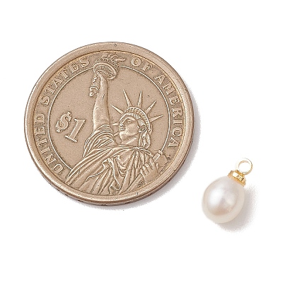 Natural Freshwater Pearl Rice Charms PALLOY-JF04858-01-1