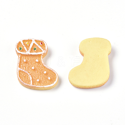 Christmas Theme Resin Decoden Cabochons RESI-CJC0001-37A-1