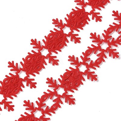 Christmas Snowflake Felt Lace Trim OCOR-D013-03B-1