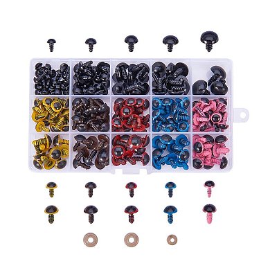 Craft Plastic Doll Eyes Stuffed Toy Eyes DIY-PH0009-01-1