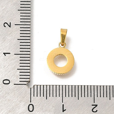 Ion Plating(IP) 304 Stainless Steel Micro Pave Cubic Zirconia Pendants STAS-H228-04G-02-1