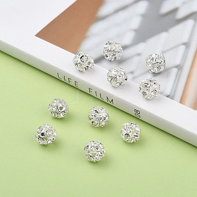 Brass Crystal Rhinestone Beads RSB11C14-1