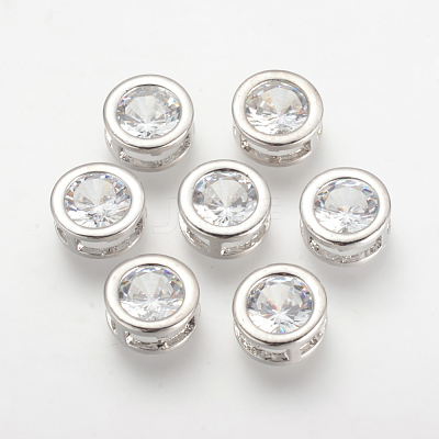 Alloy Cubic Zirconia Pendants ZIRC-S056-29-1