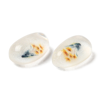 Transparent Epoxy Resin Cabochons CRES-Z002-02-1