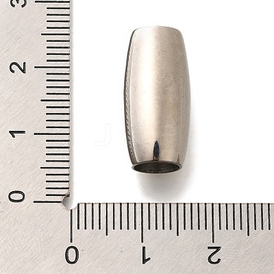 304 Stainless Steel European Beads STAS-G350-01F-P-1