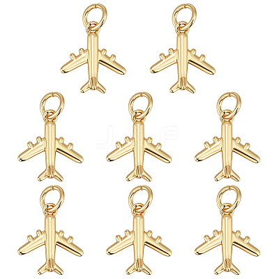 16Pcs Brass Charms ZIRC-BC0001-28G-1