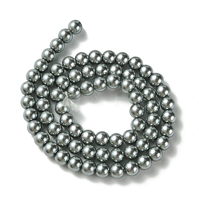 Eco-Friendly Dyed Glass Pearl Beads Strands HY-A008-6mm-RB076-1