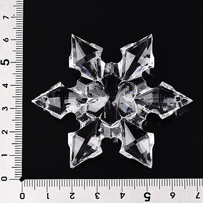 Transparent Acrylic Connector Charms TACR-T028-04A-1