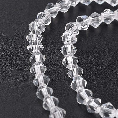 Imitate Austrian Crystal Bicone Glass Beads Strands X1-GLAA-F029-4x4mm-13-1