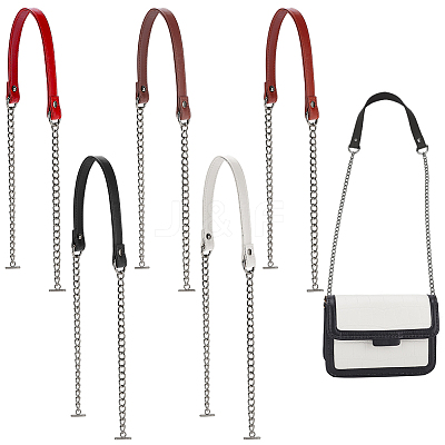 5Pcs 5 Colors Imitation Leather Bag Straps FIND-WR0010-20-1