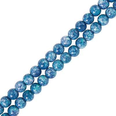 1 Strand Baking Paint Glass Beads Strands DGLA-TADJ0001-01A-1
