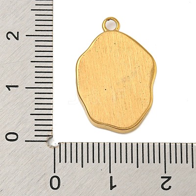 304 Stainless Steel Pave Shell Pendants STAS-Z081-02G-01-1