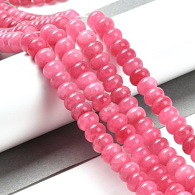 Dyed Natural White Jade Beads Strands G-G107-A03-01-1