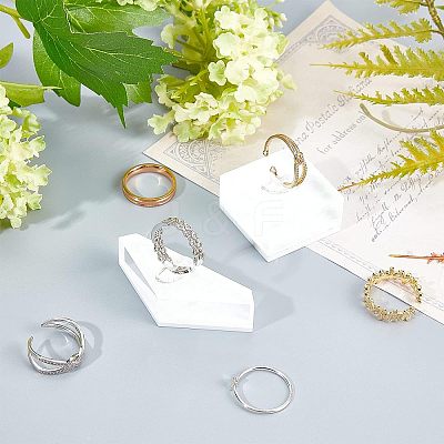 2 Pcs 2 Styles Acrylic Ring Displays RDIS-FG0001-13-1
