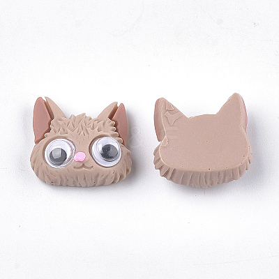 Resin Kitten Cabochons CRES-S363-27-1