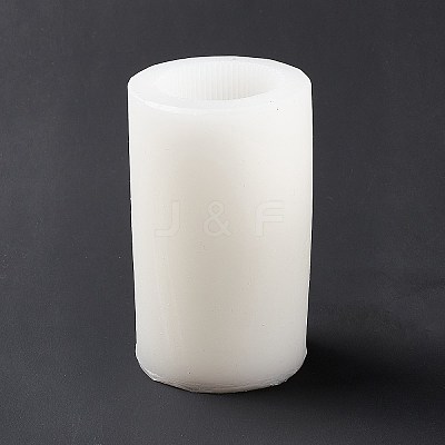 DIY Sand Glass Shaped Striped Pillar Candle Silicone Molds SIMO-P001-01B-1