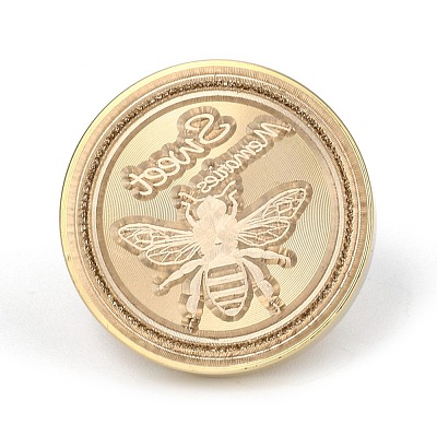 Brass Retro Wax Sealing Stamp AJEW-F045-A01-1