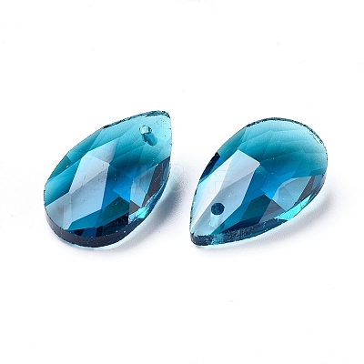 Faceted Glass Pendants X-GLAA-F069-S-A23-1