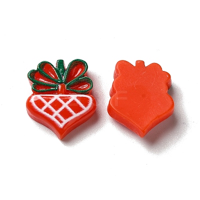 Christmas Opaque Resin Cabochons RESI-K019-32-1