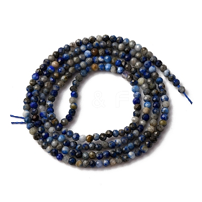 Natural Lapis Lazuli Beads Strands G-L629-B01-2mm-01-1