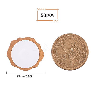 50Pcs Adhesive Wax Seal Stickers DIY-CP0006-08O-1