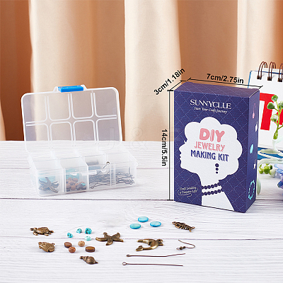 DIY Retro Ocean Theme Earring Making Kits DIY-SC0013-30-1