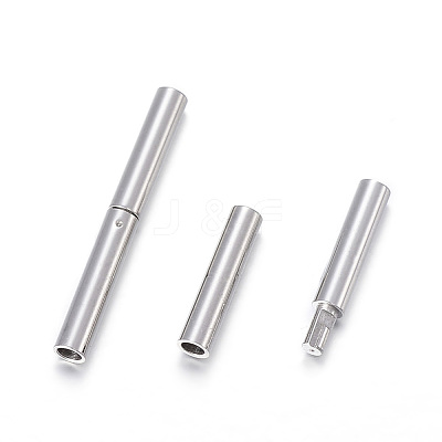 Non-Tarnish 304 Stainless Steel Bayonet Clasps X-STAS-F108-12P-1.7mm-1