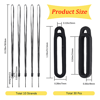 DIY Anti-lost Electronic Stylus & Lighter Pendant Necklace Making Kit AJEW-GF0007-88-1