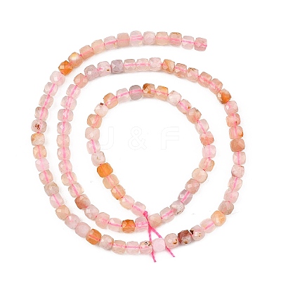 Natural Cherry Blossom Agate Beads Strands G-D103-C02-1