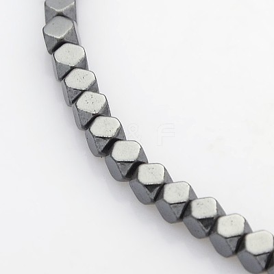 Electroplate Non-magnetic Synthetic Hematite Beads Strands G-J212B-01-1