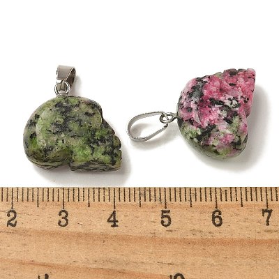 Dyed Natural Marble Pendants G-Z067-02P-08-1