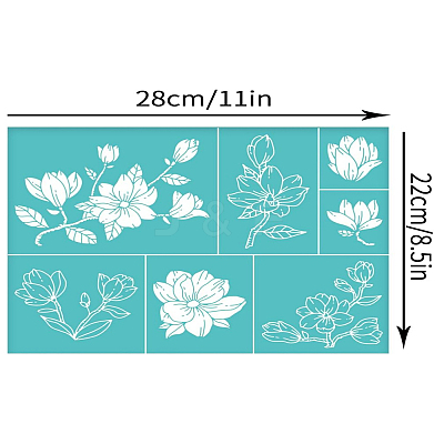 Self-Adhesive Silk Screen Printing Stencil X1-DIY-WH0338-215-1