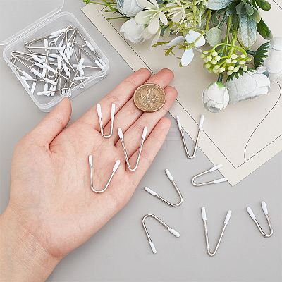30Pcs 3 Style V Shape 204 Stainless Steel & Nylon Bra Underwire STAS-PH0005-40-1