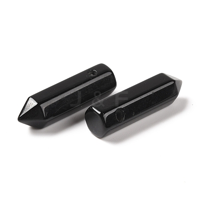 Natural Obsidian Pointed Pendants G-D460-01N-1