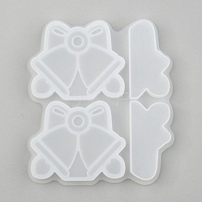 Christmas Bell Straw Topper Silicone Molds Decoration DIY-J003-08-1
