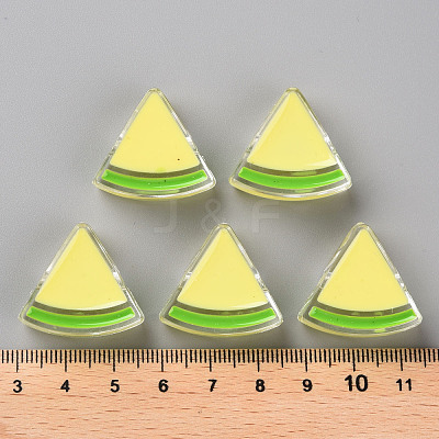 Transparent Enamel Acrylic Beads TACR-S155-001B-1