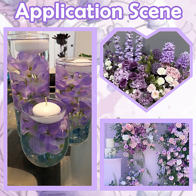 12Pcs Silk Fabric & Plastic Simulation Hyacinth AJEW-SC0031-57-1