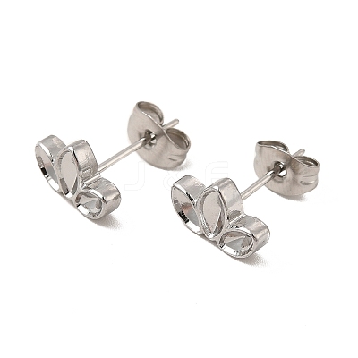 Non-Tarnish 304 Stainless Steel Stud Earring Cabochon Settings EJEW-I281-10P-1