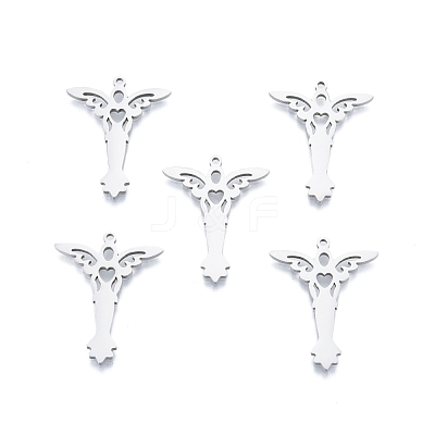 Non-Tarnish 201 Stainless Steel Pendant STAS-B027-28P-1