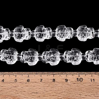 Transparent Glass Beads Strands DGLA-N021-02A-11-1