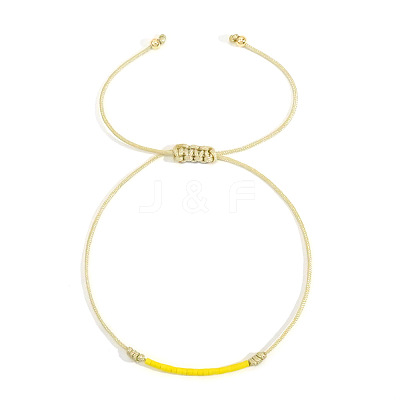 Handmade Glass Seed Beads Braided Bead Bracelets LE4581-6-1