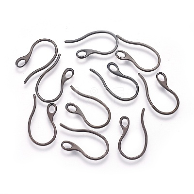 304 Stainless Steel Earring Hooks Ion Plating(IP) STAS-O119-01B-1