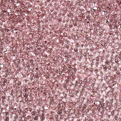 Baking Paint Transparent Glass Seed Beads SEED-N006-05F-1