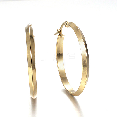304 Stainless Steel Hoop Earrings X-EJEW-P091-34A-1