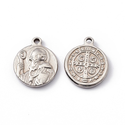 Non-Tarnish 201 Stainless Steel Pendants STAS-C057-23P-1