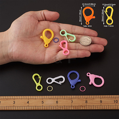Plastic Lobster CLaw Clasps KY-TA0001-13-1