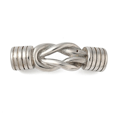 304 Stainless Steel Knot Connector Charms STAS-Z147-10P-1