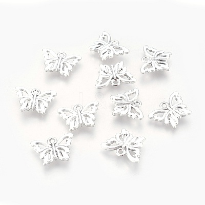 Alloy Butterfly Charms PALLOY-J218-124S-AAA-1