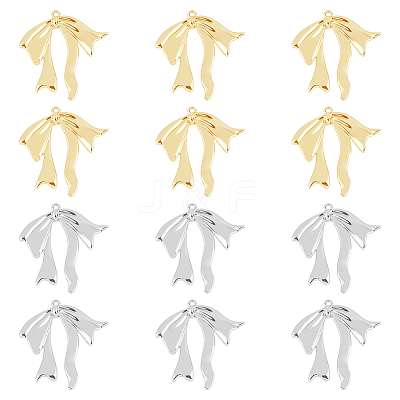 24Pcs 2 Colors Rack Plating Alloy Pendants FIND-DC0005-56-1